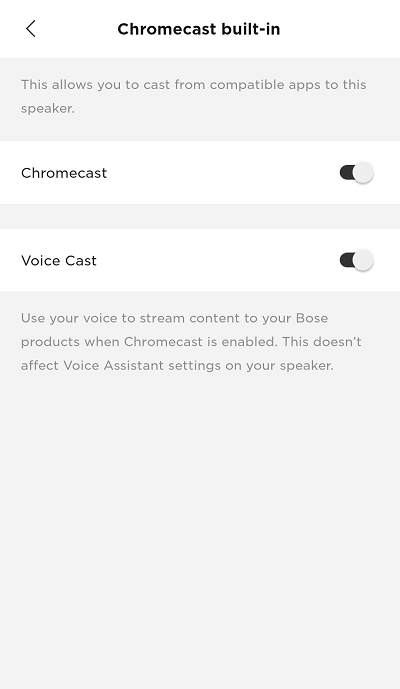 Chromecast enabled
