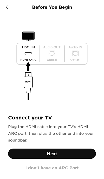 Connect TV with HDMI