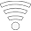 Wi-Fi icon glowing bright white