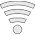 Wi-Fi icon glowing dim white