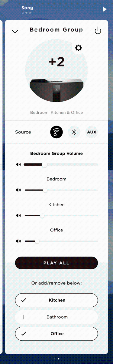 SoundTouch group options